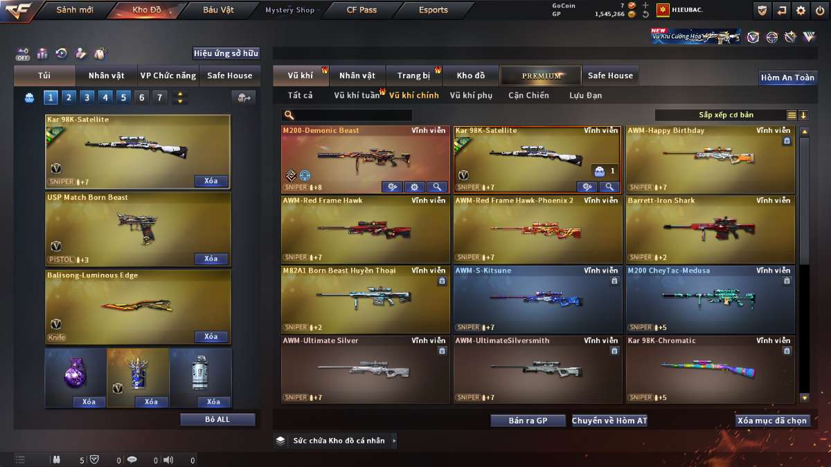 shop acc cf uy tin gia re